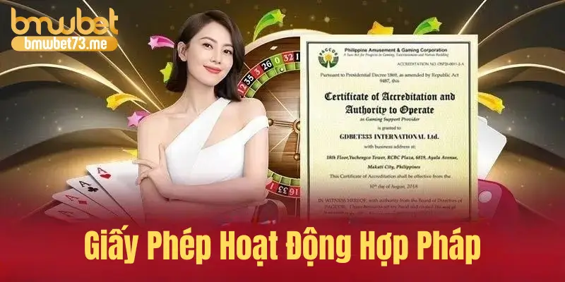Giấy phép hoạt động hợp pháp